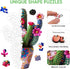 200 10'' 14'' Mys Aurora Mothers Day Puzzles for Adults Cactus Flower Wooden Puzzles, Pieces Unique Shaped Jigsaw