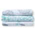 Set 3 Marquisette SwaddleDesigns SwaddleLite, of Swaddle Blankets, Premium Cotton Muslin, SeaCrystal Lush Lite