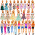 BARWA 10 Sets Doll Clothes Including 3 Sequins Dresses 3 Fashion Floral Dresses 4 Casual Outfits Tops and Pants for 11.5 inch Girl Dolls……