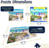 1000 Summer 24"x30" White Mountain Piece Jigsaw Puzzle Fun Beach Puzzles with Large Pieces Gift for Adults and Family