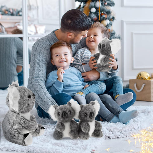 5 11.8 Inches 5.5 Inches Meooeck Pcs Koala Bear Stuffed Plush Animal Mum Koala Plush Toy Doll Toy Gift for Birthday