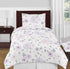 Sweet Jojo Designs Lavender Purple, Pink, Grey and White Fabric Memory Memo Photo Bulletin Board for Watercolor Floral