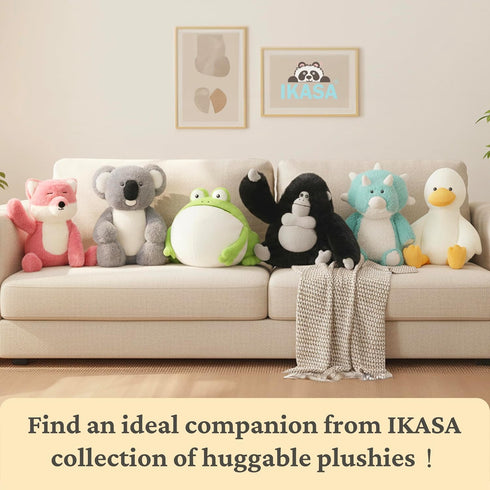 Toys,12.5" IKASA Monkey Stuffed Animals Plush Cute Plushie Soft Cuddly Plushy Fluffy Toy,Gifts for Family Kids Children