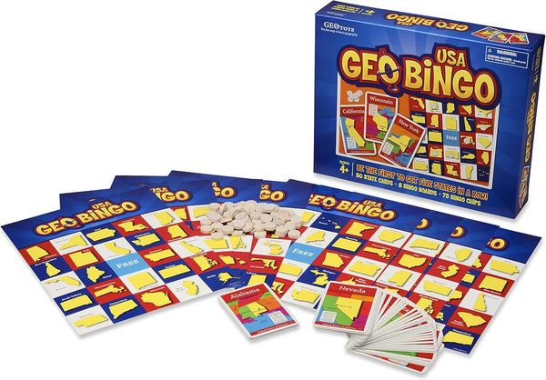 GeoBingo USA Educational Geography Board Game