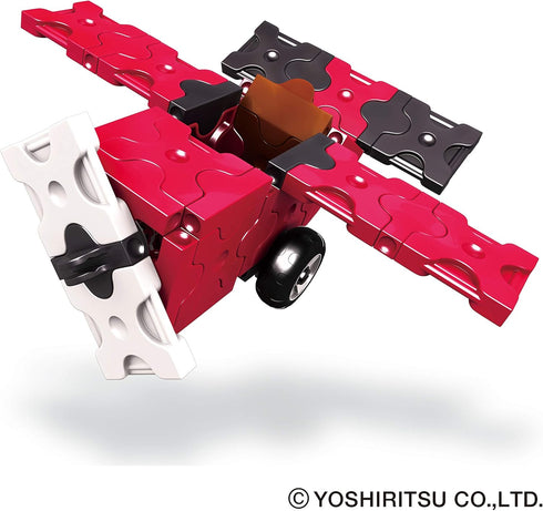 LaQ Hamacron Constructor Mini Airplane | 50 Pieces | Creative, Educational Construction Toy Block | Age 5+ | Made in