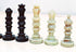 StonKraft Natural Stone Chess Pieces - 3" King Chessmen for Board Games and Accessories