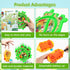 VESPRO 10Pcs Set 3-8, Set, 3 4 5 6 Puzzle Racer Kids Car Track for Toddlers Boys, Race Tracks for Kids Ages Puzzle