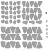 Vieli Arte Hand Drawn Triangles Wall Vinyl Sticker Decal - 67 pcs Adhesive Tribal Triangle for Kids Bedroom Decor