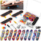 Civaner 10 Pack DIY Kids Finger Skateboard Set with Box, Mini Collectible Finger Toy Kit, Replacement Accessories