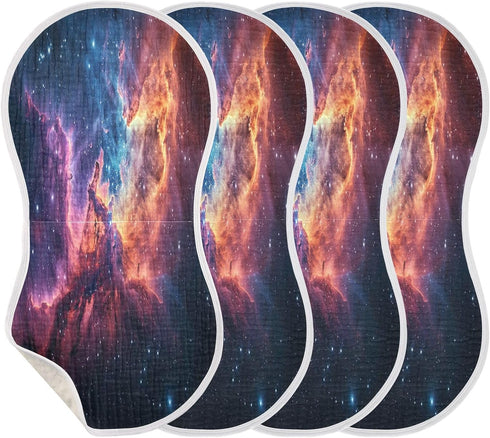 YEGAME Set 1 11 22 Inch Muslin Baby Burp Cloths of - Galaxy Super Absorbent Cotton Burping Rags Soft Baby Washcloths