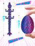 YILCER 4PCS 3D Set 3D Set (Multicolor3-4pcs) Printed Dragon Eggs with Dragon Inside Mini Dragon Egg Easter Eggs