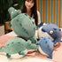 17.7'' Alligator Stuffed Animal, Funny Plush Toy, Chubby Crocodile Body Pillow, Unique Fat Crocodile for Kids Birthday