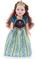 Little Adventures Scandinavian Princess Coronation Doll Dress - Doll Not Included - Machine Washable Child Pretend Play and Party Doll Clothes with No Glitter