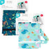 2pk Bumkins - Waterproof Wet Bag - For Baby, Travel, Swim Suit, Cloth Diapers, Pump Parts, Pool, Gym, Toiletry, Strap