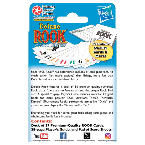 Winning Moves Deluxe Rook - Popular Card Game for 2 to 6 Players, Ages 8+