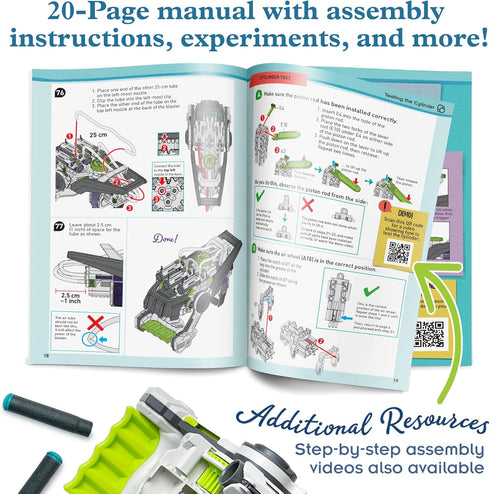 Thames & Kosmos Ultra Bionic Blaster STEM Experiment Kit | Construct a Robotic Foam Dart Blasting Glove | Challenging