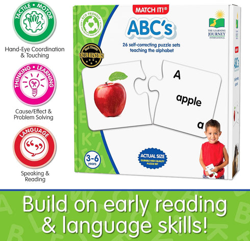 The Learning Journey: Match It! - ABCs Puzzle, Alphabet Puzzles for Kids Ages 2-5
