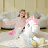 IKASA Giant Unicorn Stuffed Animal Plush Toy, 43" Jumbo Soft Plushy, Gifts for Kids Girls