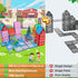 Set, 3-5 4-8 3+ Magnetic Tiles for Kids, Fairytale Town Road Magnetic Blocks Magnet Building Toys for Years Old Boys