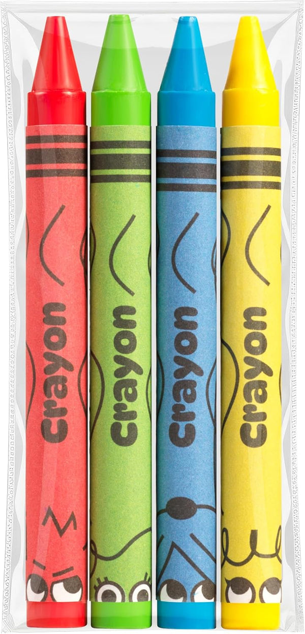 Bulk Crayons 1000 Pack (250 Sets of 4) - Individually Wrapped Crayons