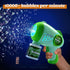 JOYIN 2 Packs Bubble Guns with 4 Bottles Bubble Solution, Light Up Automatic Bubble Machine Gun for Kids & Adults