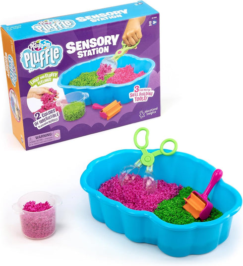 Educational Insights Pluffle(R) Sensory Station - Sensory Bin Foam Set, No Mess
