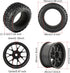 4PCS 76mm/2.99inch RC Rally Car Tyres, 12mm Hex Hub Rubber Tires & Plastic Wheel Rims for 1/10 RC Touring Car Buggy