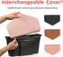 Universal Fit Non-Slip Stroller Caddy Organizer with Brown Cover