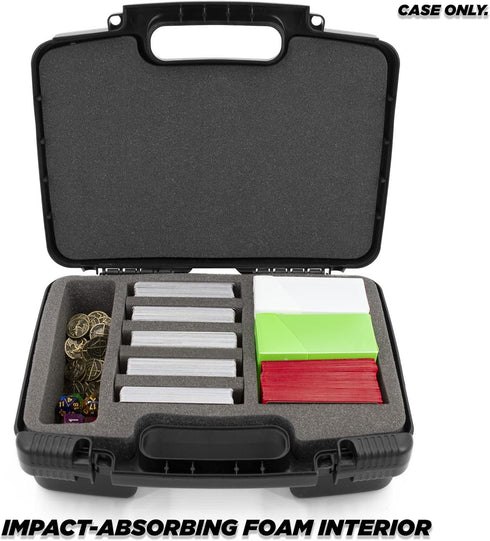 CASEMATIX Trading Card Case and Organizer for 960 Cards, Hard Shell Card Holder with 8 Dividers and Protective Foam