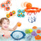 Bath Toys Playset - Fun Basketball Hoop & Balls, Bathtub Pool Shooting Game for Kids and Toddlers