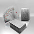 IvyMei 2 Pack Waterproof Dragon Playing Cards, Silver Foil Plastic PVC Poker Cards, High Flexible