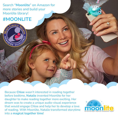 Moonlite Storybook Reels for Flashlight Projector - Uni the Unicorn - Single Reel Pack for Kids 12 Months and Up