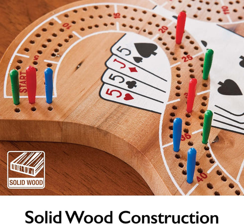 Mainstreet Classics Wooden Cribbage Board Game Set "29"