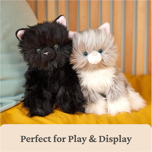 1 9 GUND Camilla Kitten Plush, Premium Cat Stuffed Animal for Ages and Up, Gray/White