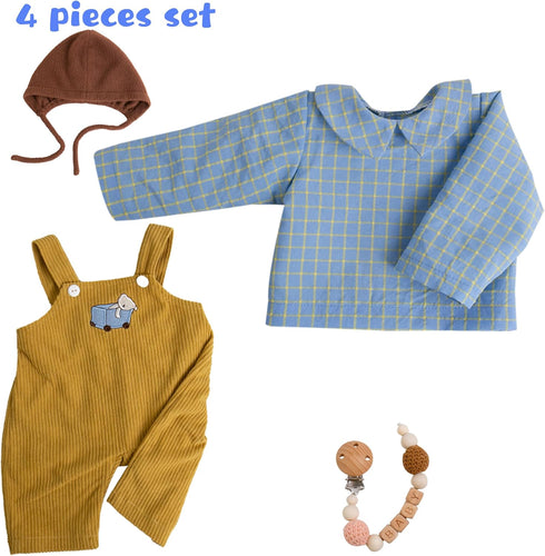 Reborn Baby Dolls Clothes Boy Baby Boy Clothes Perfectly Cute Baby Dolls Clothes 17-22 Inches Doll Accessories fit Reborn Doll Newborn Boy