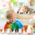 5 16 Inch 4 Jenaai Pcs Plush Guinea Pig Stuffed Animals Mama Guinea Pig with Cute Plushie Babies Soft Animals Pillow