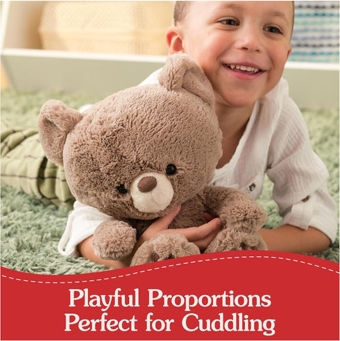 1 12 GUND Kai Teddy Bear Plush Toy, Premium Stuffed Animal for Ages and Up, Taupe