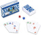 drizzle Poker Mahjong Playing Cards Table Game, Chinese Blue and White Porcelain Design, 144 Card Chips Set