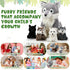 Honoson 5 Set 14 Inch Mommy 4 Pcs Wolf Plush Toy Wolf Stuffed Animal with Babies Soft Plushie for Boys Girls Birthday