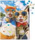 500 Pieces Jigsaw Puzzles - Happy Gift Idea for Adults, Teens, and Kids - Cats Selfie