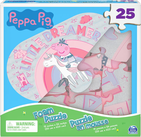 25-Piece Peppa Pig Foam Puzzle by Spin Master Games for Families and Kids Ages 4 and Up