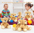 6 Packs 14in MorisMos Teddy Bears Bulk Stuffed Animals, Small Teddy Bear Plush, Cute Stuffed Bears for Centerpiece Baby