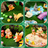 Poen 8'' 6-8 Solar Light up Fairy House Garden Fairy Figures Garden Accessories Kit Animals Doll House Decor Outdoor