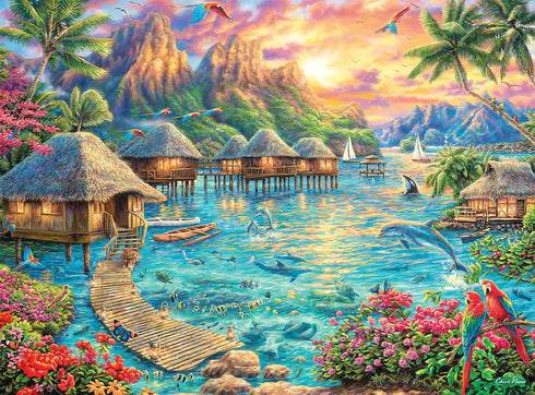 Buffalo Games Chuck Pinson Tropical Oasis 1000 Piece Jigsaw Puzzle for Adults, Perfect for Game Nights