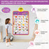 Alphabet Wall Chart, Talking ABC Music Poster, Interactive Educational Toys for Toddlers Age 1-5 - Purple