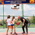 Pro Indoor Basketball Hoop for Door, Over Door with Large 9 Inch Dunk Rim, 4 Mini Replacement 6" Basketballs