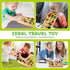 TenFans Wooden Montessori Busy Board with LED Light Switch, Sensory Toy for Toddlers 3+ Year Olds
