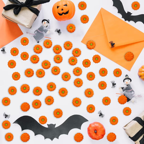 Pumpkin Erasers for Kids, 70pcs Halloween Mini Erasers Bulk for Classroom Prizes, Game Reward, Goody Bag Filler