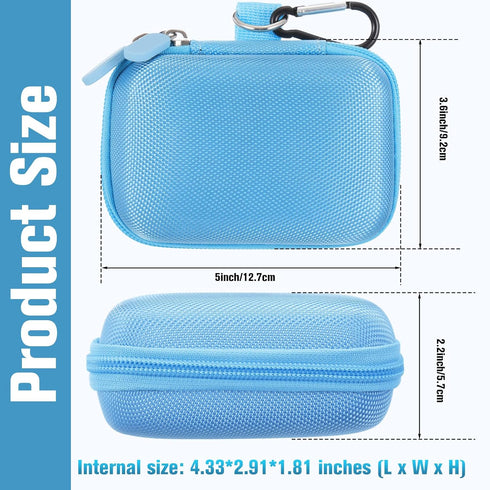 2 Sanwuta Pcs Travel Card Games Case Playing Card Case EVA Hard Protective Storage Carrying Bag for Classic Playing Box