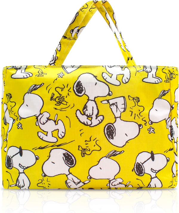 FINEX Waterproof PVC Cartoon Characters Rectangular Hand Carry Diaper Bag Tote with Zipper Closure, Multiple Dividers,